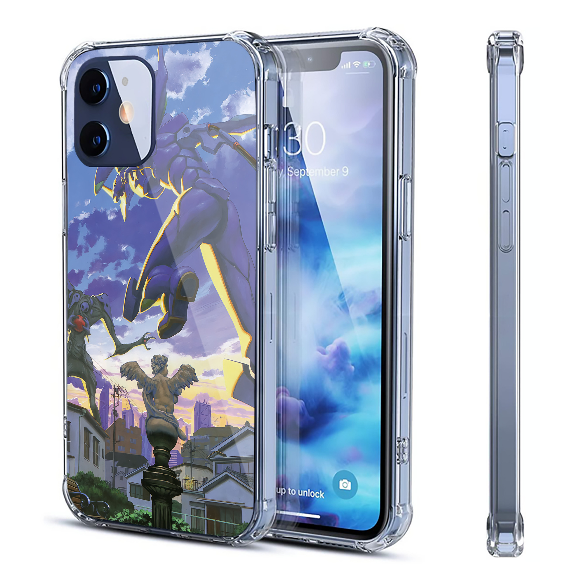 （画像用） EVA 新世紀エヴァンゲリオン 【iPhone 12シリーズ対応】透明スマホケース（クリアソフトケース）